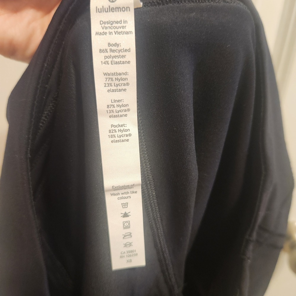 Lululemon Pace Rival Skirt Black Tennis Running Skirt Size - Picture 4 of 7
